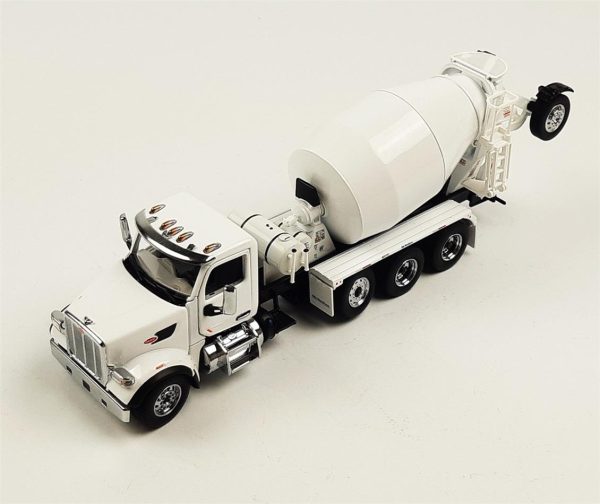 1/50 Peterbilt 567 3 akslı Çimento Mikseri Beyaz Diecast, Diecast Masters 71074