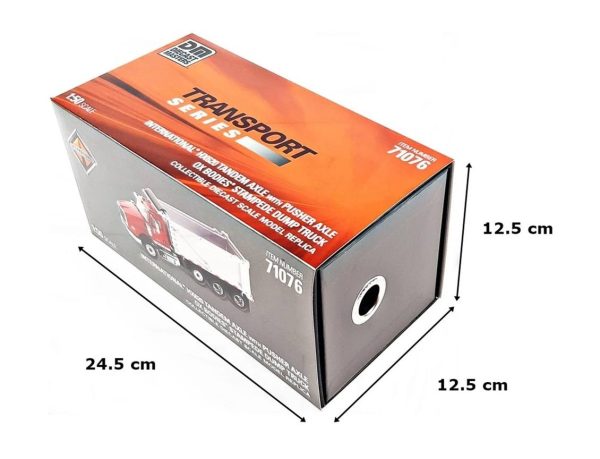 1/50 International HX620 SB OX Damperli Kamyon Kırmızı Diecast, Diecast Masters 71076 - Görsel 5