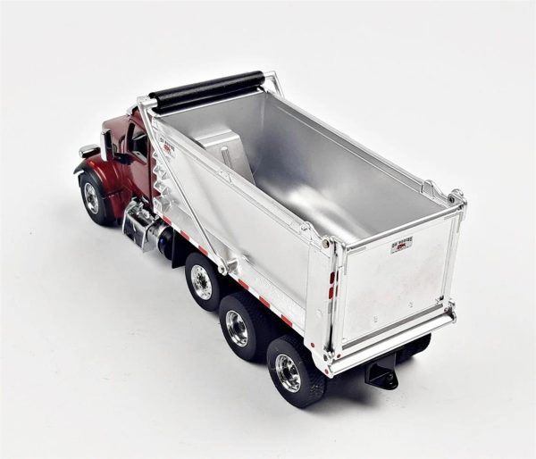 1/50 Peterbilt 567 SF OX Stampede Damperli Kamyon Metalik Kırmızı Diecast, Diecast Masters 71077 - Görsel 4