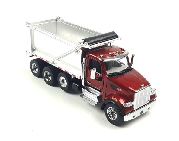 1/50 Peterbilt 567 SF OX Stampede Damperli Kamyon Metalik Kırmızı Diecast, Diecast Masters 71077 - Görsel 2