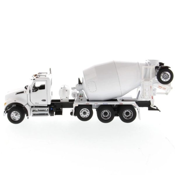 1/50 Kenworth T880 SBFA 3 akslı Çimento Mikseri Beyaz Hazır Metal Model, Diecast Masters 71081 - Görsel 5
