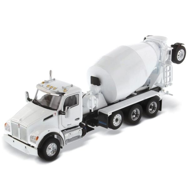 1/50 Kenworth T880 SBFA 3 akslı Çimento Mikseri Beyaz Hazır Metal Model, Diecast Masters 71081 - Görsel 3