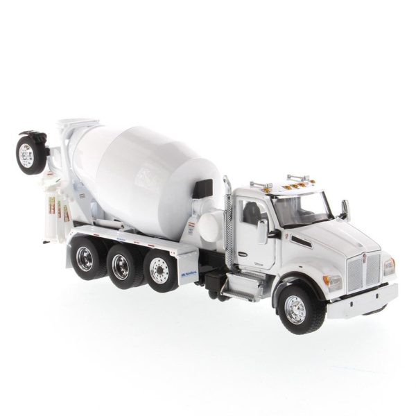 1/50 Kenworth T880 SBFA 3 akslı Çimento Mikseri Beyaz Hazır Metal Model, Diecast Masters 71081 - Görsel 2