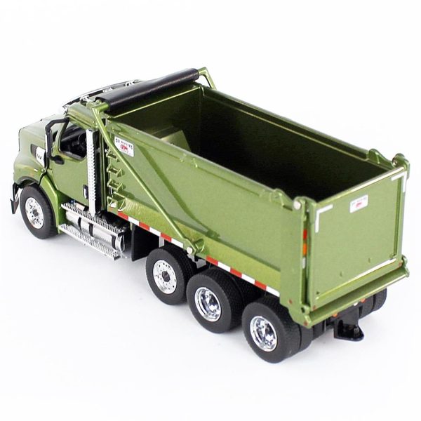 1/50 Western Star 49X SBFA Tandem Damperli Kamyon Askeri Yeşil Diecast, Diecast Masters 71086 - Görsel 3