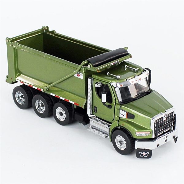 1/50 Western Star 49X SBFA Tandem Damperli Kamyon Askeri Yeşil Diecast, Diecast Masters 71086