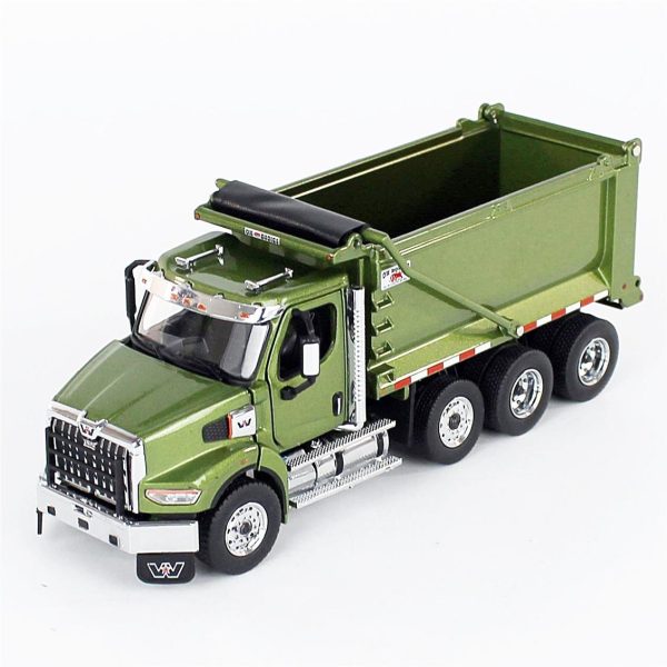 1/50 Western Star 49X SBFA Tandem Damperli Kamyon Askeri Yeşil Diecast, Diecast Masters 71086 - Görsel 2