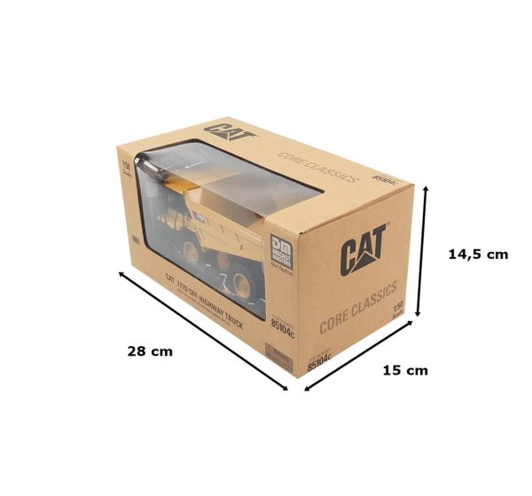 1/50 Cat 777D Maden Kamyonu Diecast İş Makinası, Diecast Masters 85104 - Görsel 5