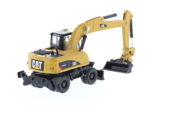 1/87 Cat M318D Tekerlekli Ekskavatör Diecast İş Makinası, Diecast Masters 85177 - Görsel 4
