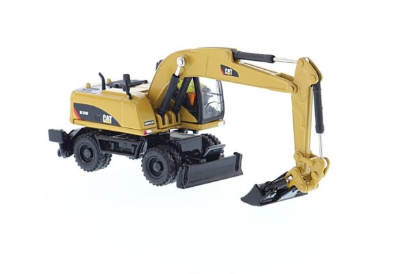 1/87 Cat M318D Tekerlekli Ekskavatör Diecast İş Makinası, Diecast Masters 85177 - Görsel 2
