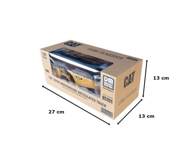 1/50 Cat AD45B Belden Kırmalı Yeraltı Maden Kamyonu Diecast İş Makinası, Diecast Masters 85191 - Görsel 5