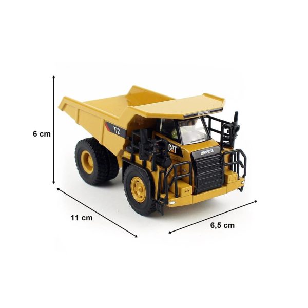 1/87 Cat 772 Kaya Kamyonu Diecast İş Makinası, Diecast Masters 85261 - Görsel 5