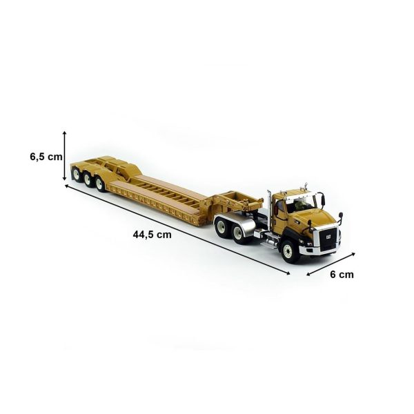 1/50 Cat CT660 Kabinli Çekici ve XL120 HDG Düşük Dorse Diecast İş Makinası, Diecast Masters 85503 - Görsel 5