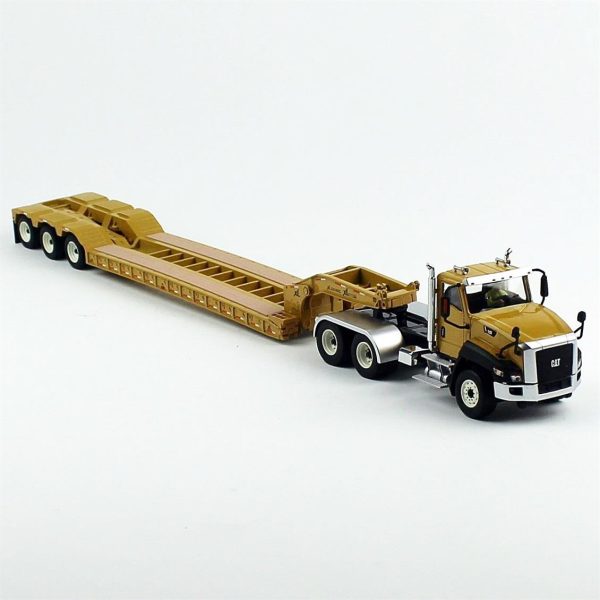 1/50 Cat CT660 Kabinli Çekici ve XL120 HDG Düşük Dorse Diecast İş Makinası, Diecast Masters 85503
