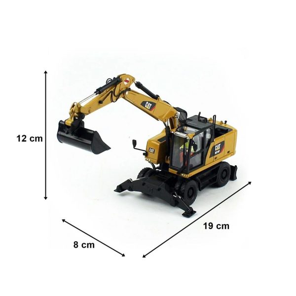 1/50 Cat M318F Tekerli Exkavatör Diecast İş Makinası, Diecast Masters 85508 - Görsel 5