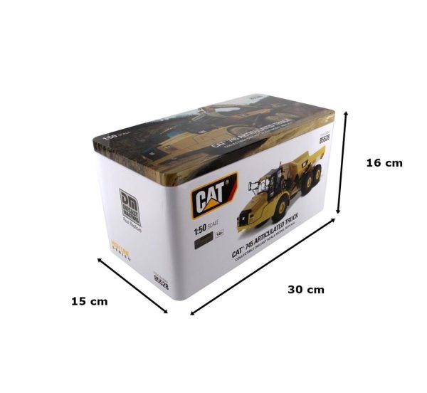 1/50 Cat 745 Belden Kırmalı Kamyon Diecast İş Makinası, Diecast Masters 85528 - Görsel 5