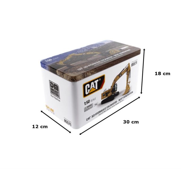1/50 Cat 323 Ekskavatör Diecast İş Makinası, Diecast Masters 85571 - Görsel 5