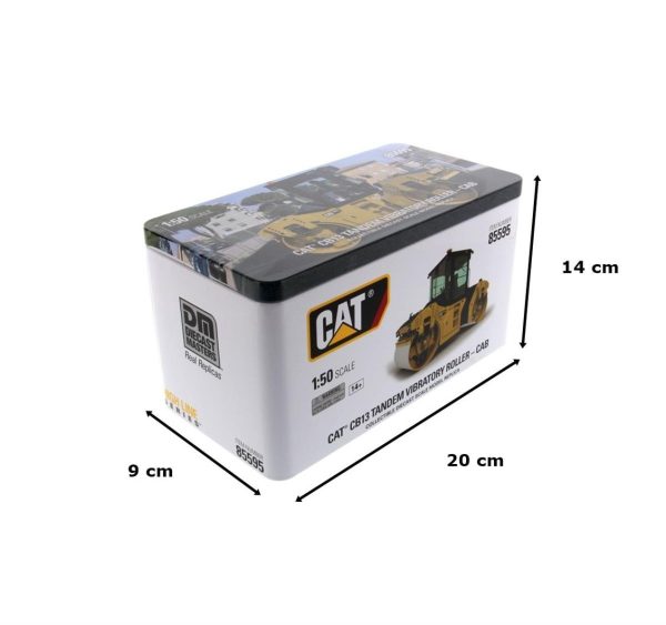 1/50 Cat CB-13 Tandem Kabinli Titreşimli Silindir Diecast İş Makinası, Diecast Masters 85595 - Görsel 5