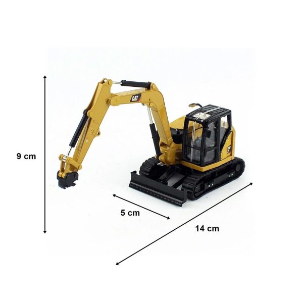 1/50 Cat 308 CR Mini Exkavatör Diecast İş Makinası, Diecast Masters 85596 - Görsel 5