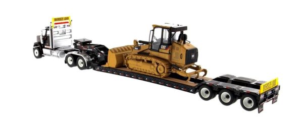 1/50 International HX520 Siyah Çekici + XL 120 Dorse ve Cat 963K Dozer Sergilemeye Hazır Metal Mo, Diecast Masters 85599 - Görsel 3