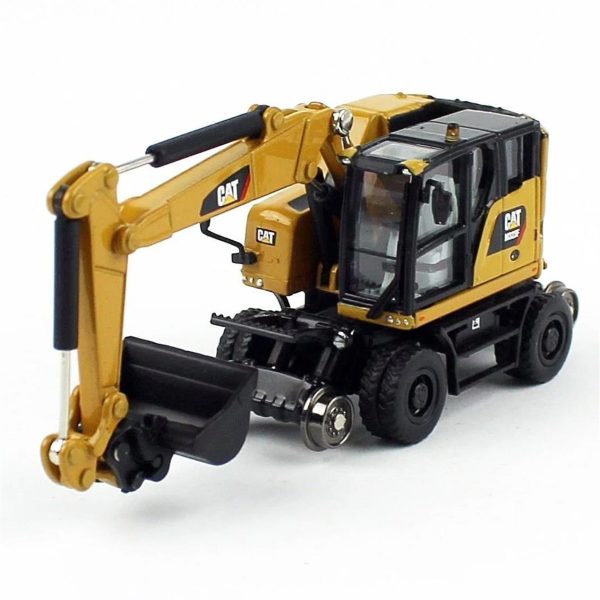 1/87 Cat M323F Demiryolu Exkavatörü Diecast İş Makinası, Diecast Masters 85656 - Görsel 2