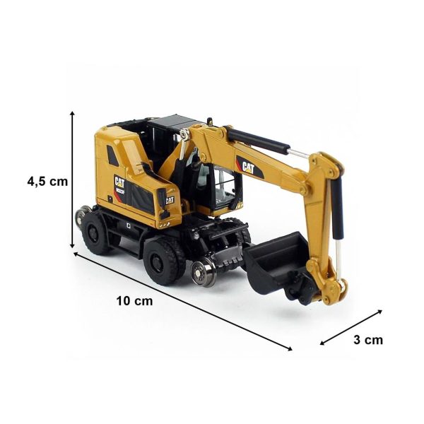1/87 Cat M323F Demiryolu Exkavatörü Diecast İş Makinası, Diecast Masters 85656 - Görsel 5