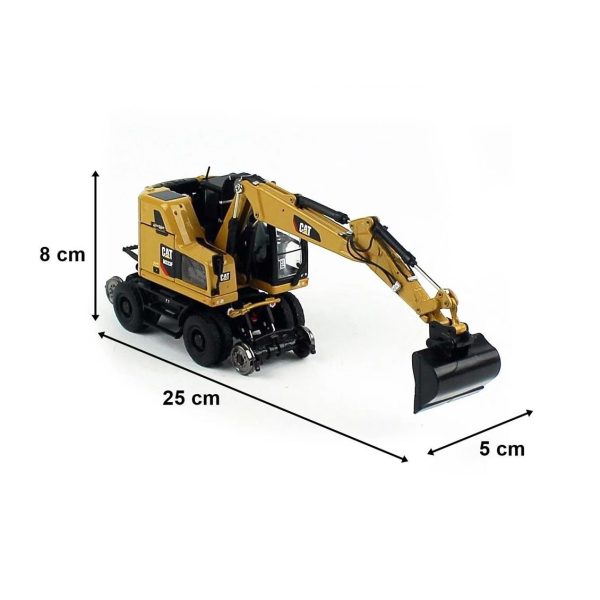 1/50 Cat M323F Demiryolu Exkavatörü Diecast İş Makinası, Diecast Masters 85662 - Görsel 5