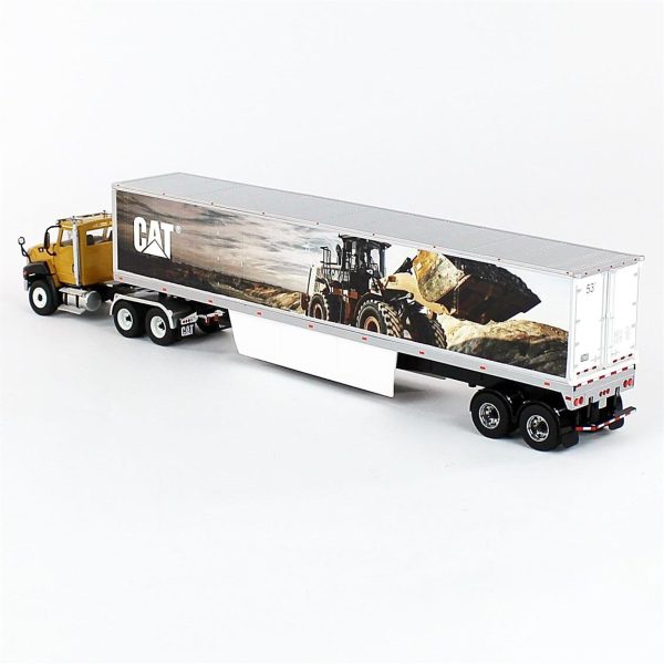 1/50 Cat CT660 Çekici ve Kapalı Dorse Diecast, Diecast Masters 85666 - Görsel 3