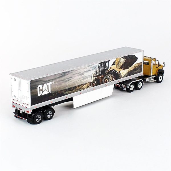 1/50 Cat CT660 Çekici ve Kapalı Dorse Diecast, Diecast Masters 85666 - Görsel 4