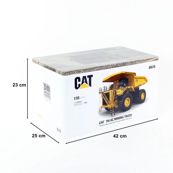 1/50 Cat 794 AC Maden Kamyonu Diecast İş Makinası, Diecast Masters 85670 - Görsel 5