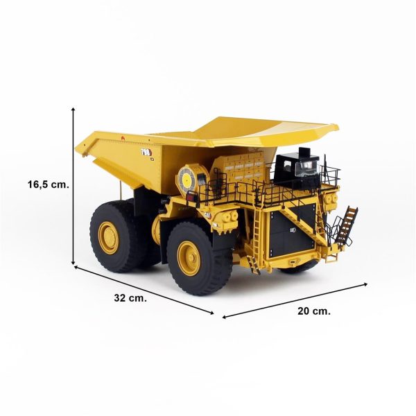 1/50 Cat 798 AC Maden Kamyonu Diecast İş Makinası, Diecast Masters 85671 - Görsel 5