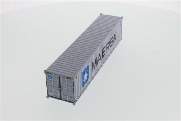 1/50 40 lık Kuru Yük Konteyneri Gri ( Maersk Logolu ) Sergilemeye Hazır Plastik Model, Diecast Masters 91027E - Görsel 4