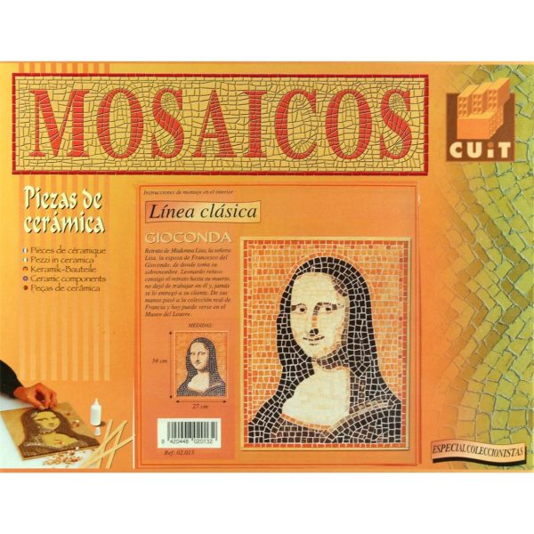 Mona Lisa 27x34 Cm. Mozaik Taş Puzzle, Domenech 2013 - Görsel 2