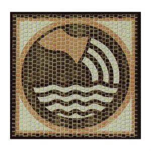 Kova Burcu Simgesi 20x20 Cm. Mozaik Taş Puzzle, Domenech 2202