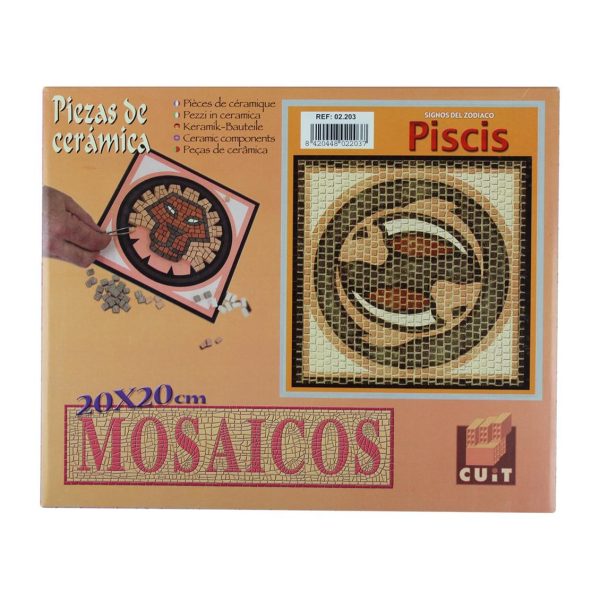 Balık Burcu Simgesi 20x20 Cm. Mozaik Taş Puzzle, Domenech 2203 - Görsel 2