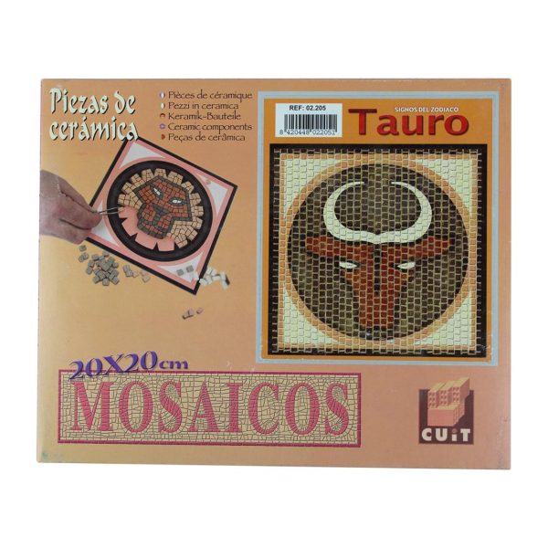 Boğa Burcu Simgesi 20x20 Cm. Mozaik Taş Puzzle, Domenech 2205 - Görsel 2