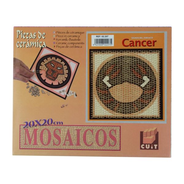 Yengeç Burcu Simgesi 20x20 Cm. Mozaik Taş Puzzle, Domenech 2207 - Görsel 2