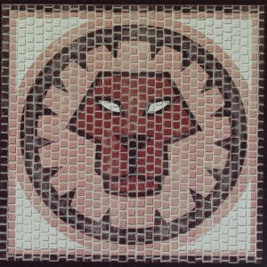 Aslan Burcu Simgesi 20x20 Cm. Mozaik Taş Puzzle, Domenech 2208