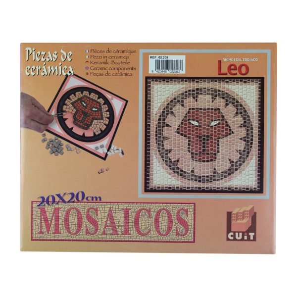 Aslan Burcu Simgesi 20x20 Cm. Mozaik Taş Puzzle, Domenech 2208 - Görsel 2