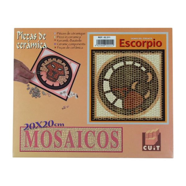 Akrep Burcu Simgesi 20x20 Cm. Mozaik Taş Puzzle, Domenech 2211 - Görsel 2