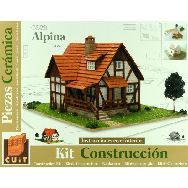 Mini Alp Dağları Evi 36x28x6 Cm. Taş Maketi, Domenech 3503 - Görsel 2