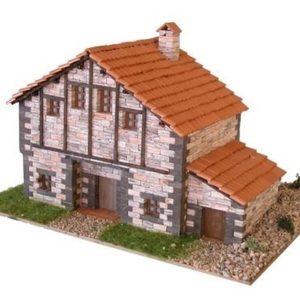 Kantabria Tipik Dağ Evi 17x12x10 Cm. Taş Maketi, Domenech 3505