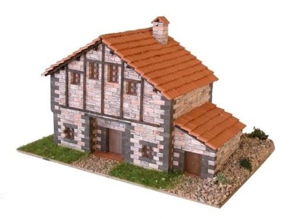 Kantabria Tipik Dağ Evi 17x12x10 Cm. Taş Maketi, Domenech 3505