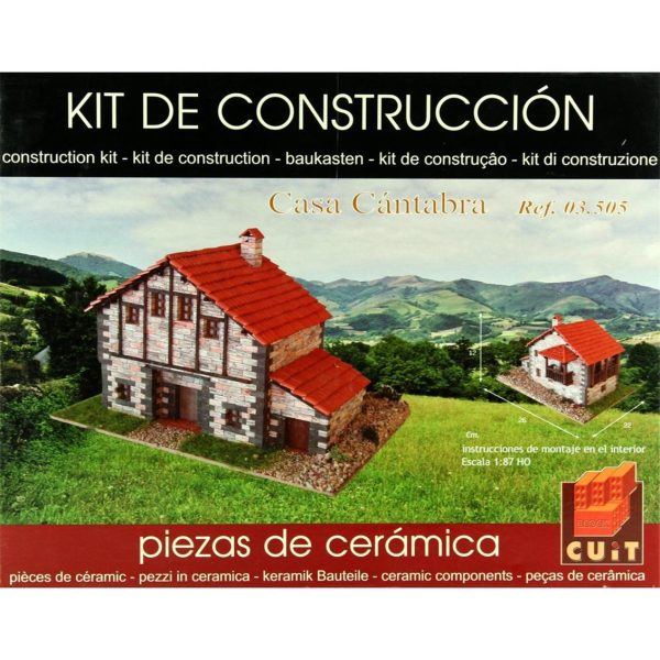 Kantabria Tipik Dağ Evi 17x12x10 Cm. Taş Maketi, Domenech 3505 - Görsel 2