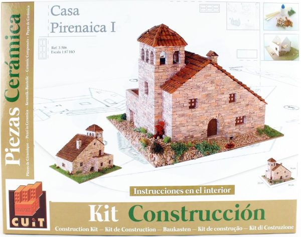Pyrenean Tipik Kuleli Evi 36x28x6 Cm. Taş Maketi, Domenech 3506 - Görsel 3