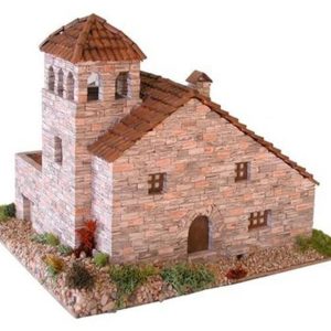 Pyrenean Tipik Kuleli Evi 36x28x6 Cm. Taş Maketi, Domenech 3506