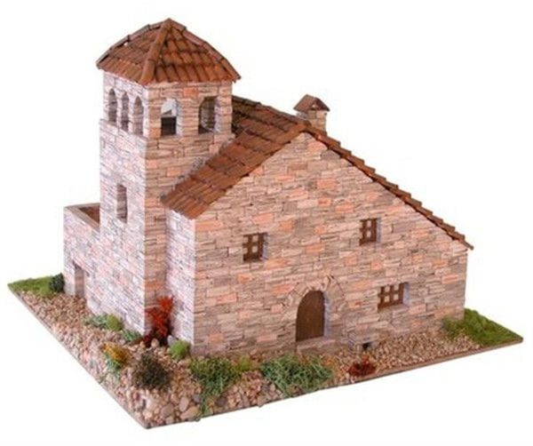 Pyrenean Tipik Kuleli Evi 36x28x6 Cm. Taş Maketi, Domenech 3506
