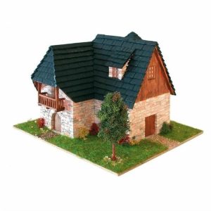 Pireneler Tipik Dağ Evi 13 5x13x13 Cm. Taş Maketi, Domenech 3507