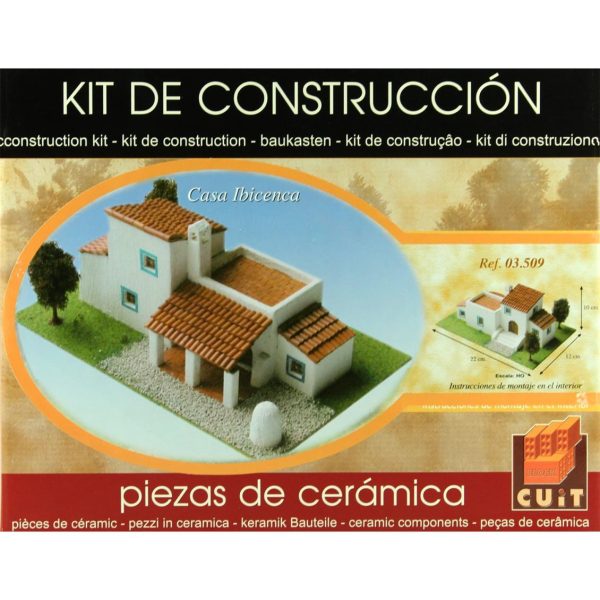 İbiza Tipik Kırsal Evi 22x12x10 Cm. Taş Maketi, Domenech 3509 - Görsel 2