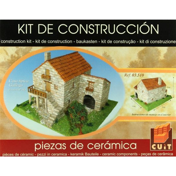 Galiçya Tipik Kırsal Evi 15x15x13 Cm. Taş Maketi, Domenech 3510 - Görsel 2