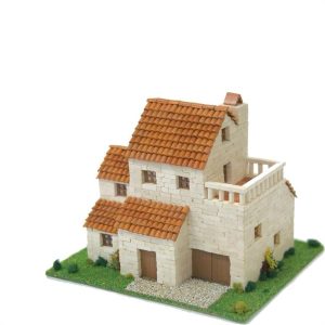 Kırsal Ev Tip.3 1/87 20x20x14 Cm. Taş Maketi, Domenech 3513